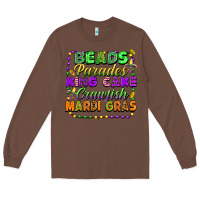 Chestnut Beads parades king cake crawfish Mardi Gras Long Sleeve Tee - FaDigitalArtStudio