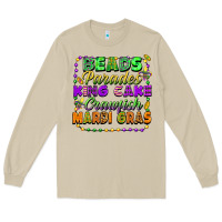Mushroom Beads parades king cake crawfish Mardi Gras Long Sleeve Tee - FaDigitalArtStudio