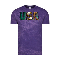 Cloud Purple usa basic bold font western Vintage Tee - Jasminsmagicworld