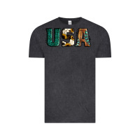 Vintage Black usa basic bold font western Vintage Tee - Jasminsmagicworld