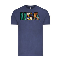 Vintage Denim usa basic bold font western Vintage Tee - Jasminsmagicworld