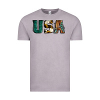 Usa Basic Bold Font Western Vintage Tee | Teevron
