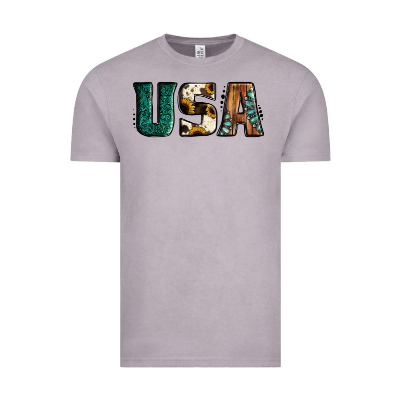 Usa Basic Bold Font Western Vintage Tee by Jasminsmagicworld | Teevron