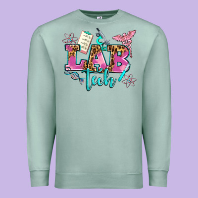 Lab Tech Premium Sweatshirt Designed By Adodesignshop