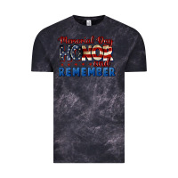 Cloud Black Memorial day honor and remember 4th of july Vintage Tee - CowGirlArtShop
