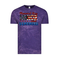 Cloud Purple Memorial day honor and remember 4th of july Vintage Tee - CowGirlArtShop