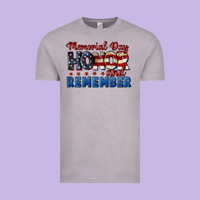 Memorial Day Honor And Remember 4th Of July Vintage Tee Designed By Cowgirlartshop