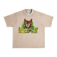 French Oak Lucky cat St. Patrick's Urban Heavy Tee - HowdyJamesFarm