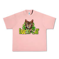 Salmon Lucky cat St. Patrick's Urban Heavy Tee - HowdyJamesFarm