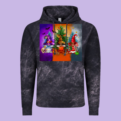 Halloween Gnomes Vintage Hoodie Designed By Fadigitalartstudio