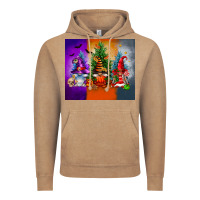 Vintage Coffee halloween gnomes Vintage Hoodie - FaDigitalArtStudio