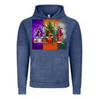 Vintage Denim halloween gnomes Vintage Hoodie - FaDigitalArtStudio