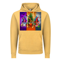 Vintage Mustard halloween gnomes Vintage Hoodie - FaDigitalArtStudio