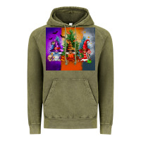 Vintage Olive halloween gnomes Vintage Hoodie - FaDigitalArtStudio