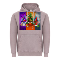 Vintage Zinc halloween gnomes Vintage Hoodie - FaDigitalArtStudio