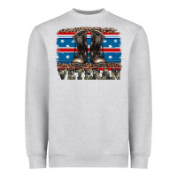 Heather Grey armed forces day veteran Heavyweight Sweatshirt - Artiststas