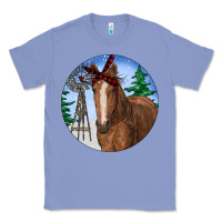 Colony Blue Horse Christmas Classic Tee - RanaPortraitStore
