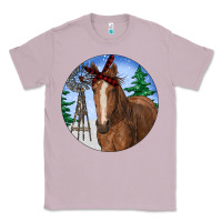 Lilac Horse Christmas Classic Tee - RanaPortraitStore