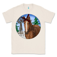 Natural Horse Christmas Classic Tee - RanaPortraitStore