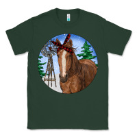 Sports Green Horse Christmas Classic Tee - RanaPortraitStore