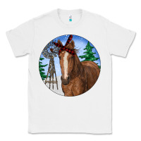 White Horse Christmas Classic Tee - RanaPortraitStore