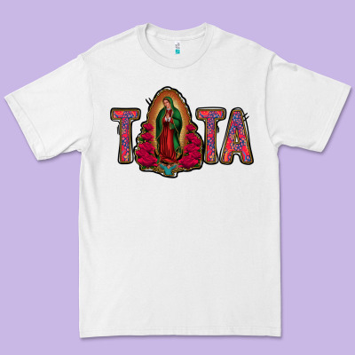 Tata Lady Of Guadalupe Premium Tee Designed By Jasminsmagicworld