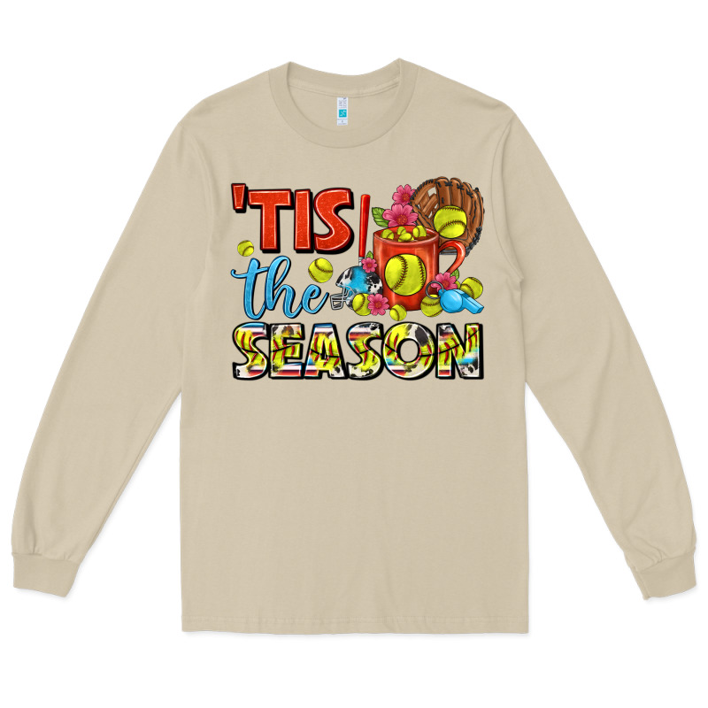 Tis The Season  Softball Coffee Mug Long Sleeve Tee by FaDigitalArtStudio | Teevron