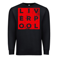 Black Cool Retro Grunge Vintage look Liverpool shirt gift , best gift, costu Premium Sweatshirt - maiPhamDesign
