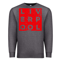 Charcoal Heather Cool Retro Grunge Vintage look Liverpool shirt gift , best gift, costu Premium Sweatshirt - maiPhamDesign
