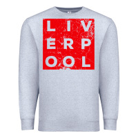 Heather Grey Cool Retro Grunge Vintage look Liverpool shirt gift , best gift, costu Premium Sweatshirt - maiPhamDesign