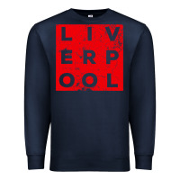 Navy Cool Retro Grunge Vintage look Liverpool shirt gift , best gift, costu Premium Sweatshirt - maiPhamDesign