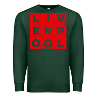 Sports Green Cool Retro Grunge Vintage look Liverpool shirt gift , best gift, costu Premium Sweatshirt - maiPhamDesign