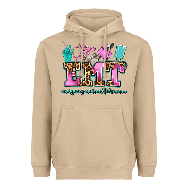 Emt Emergency Medical Technician Heavyweight Hoodie by AdoDesignShop | Teevron