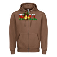 Chestnut noel Christmas bells Zipper Hoodie - BarkalooDesign