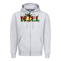 Heather Grey noel Christmas bells Zipper Hoodie - BarkalooDesign