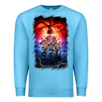 Ocean Blue Things Eleven Days Stranger Premium Sweatshirt - maiPhamDesign