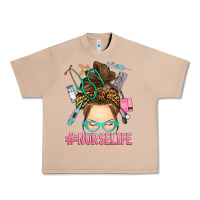 Burro messy bun nurse life Urban Heavy Tee - RanaPortraitStore