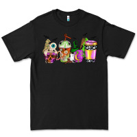 Black Halloween coffee cups Premium Tee - NancyCooperArtShop