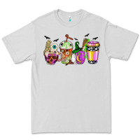 Dove Grey Halloween coffee cups Premium Tee - NancyCooperArtShop