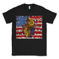 Black jesus christ with american flag Classic Tee - TumblerDesignByShophia