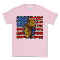 Bubblegum Pink jesus christ with american flag Classic Tee - TumblerDesignByShophia