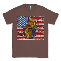 Chestnut jesus christ with american flag Classic Tee - TumblerDesignByShophia