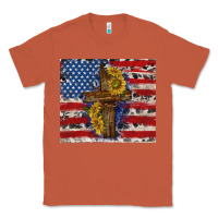 Copper jesus christ with american flag Classic Tee - TumblerDesignByShophia