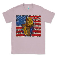 Lilac jesus christ with american flag Classic Tee - TumblerDesignByShophia