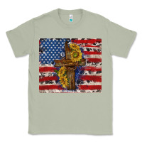 Matcha jesus christ with american flag Classic Tee - TumblerDesignByShophia