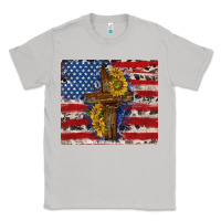 Moon Dust jesus christ with american flag Classic Tee - TumblerDesignByShophia
