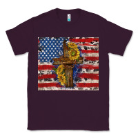 Plum jesus christ with american flag Classic Tee - TumblerDesignByShophia