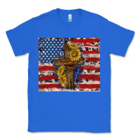 True Royal jesus christ with american flag Classic Tee - TumblerDesignByShophia