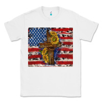White jesus christ with american flag Classic Tee - TumblerDesignByShophia