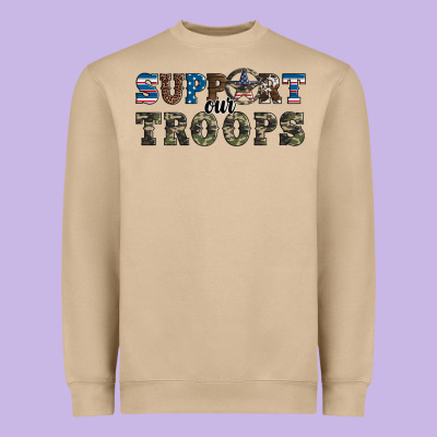 Armed Forces Day Support Our Troops Heavyweight Sweatshirt Designed By Artiststas